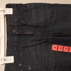 Boys size 7, The Chidren's Place jeans, dark blue, straight leg
